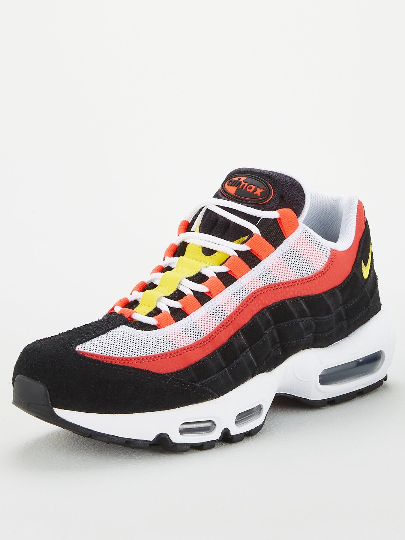 nike black air max 95 trainers