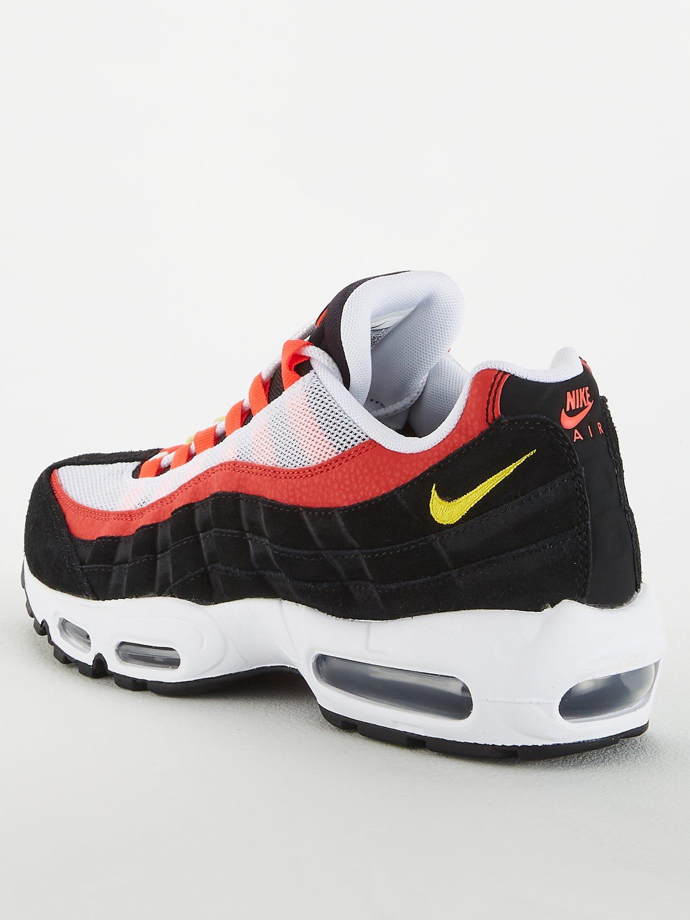 Nike Air Max 95 Essential Black White Red Littlewoods Com
