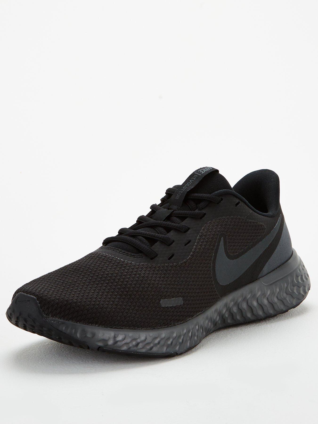 nike revolution 5 men's black