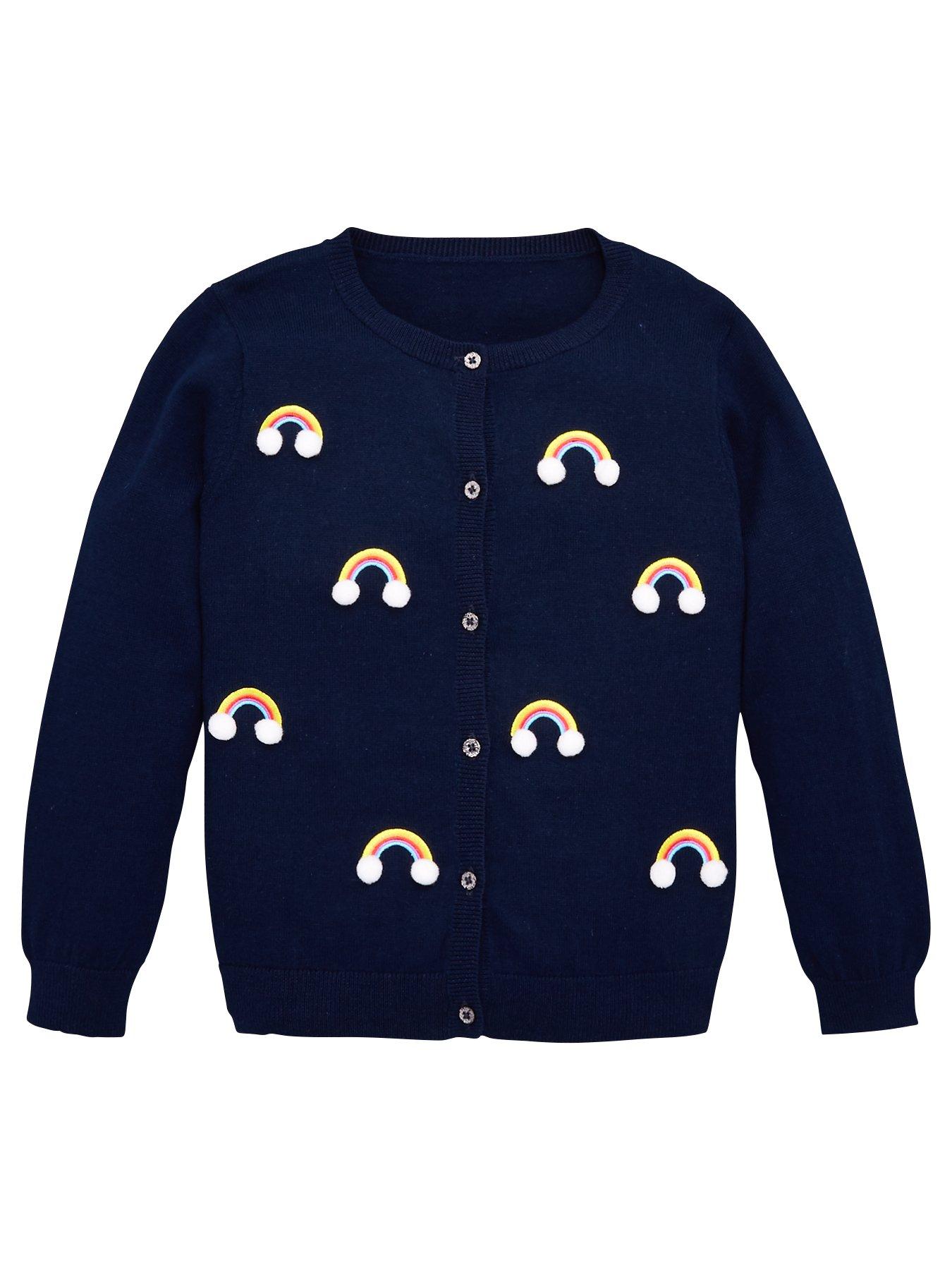 girls rainbow cardigan