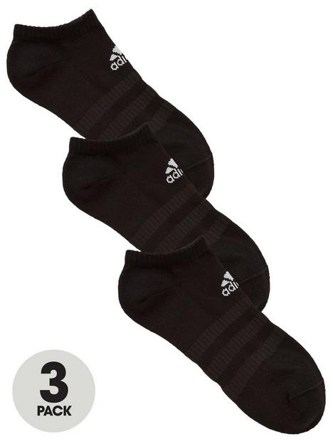 adidas-3-pack-no-show-sock-black
