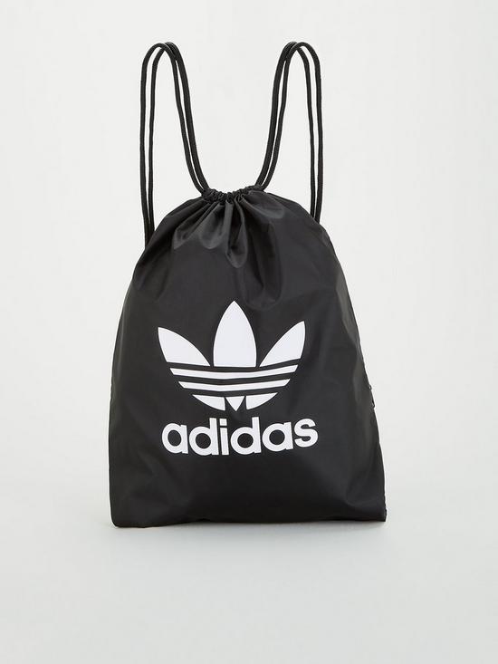 front image of adidas-originals-trefoil-gym-sack-black