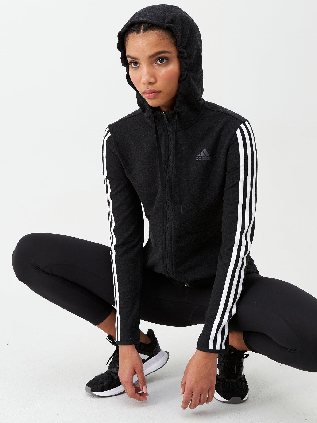 womens black sports hoodie