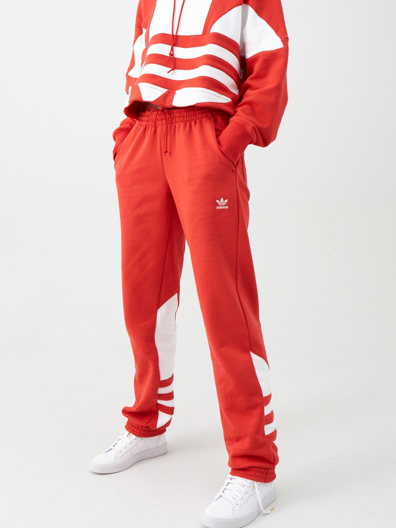 adidas originals sweat pants with oversized logo