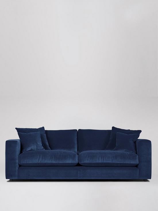 front image of swoon-althaea-fabric-3-seater-sofa