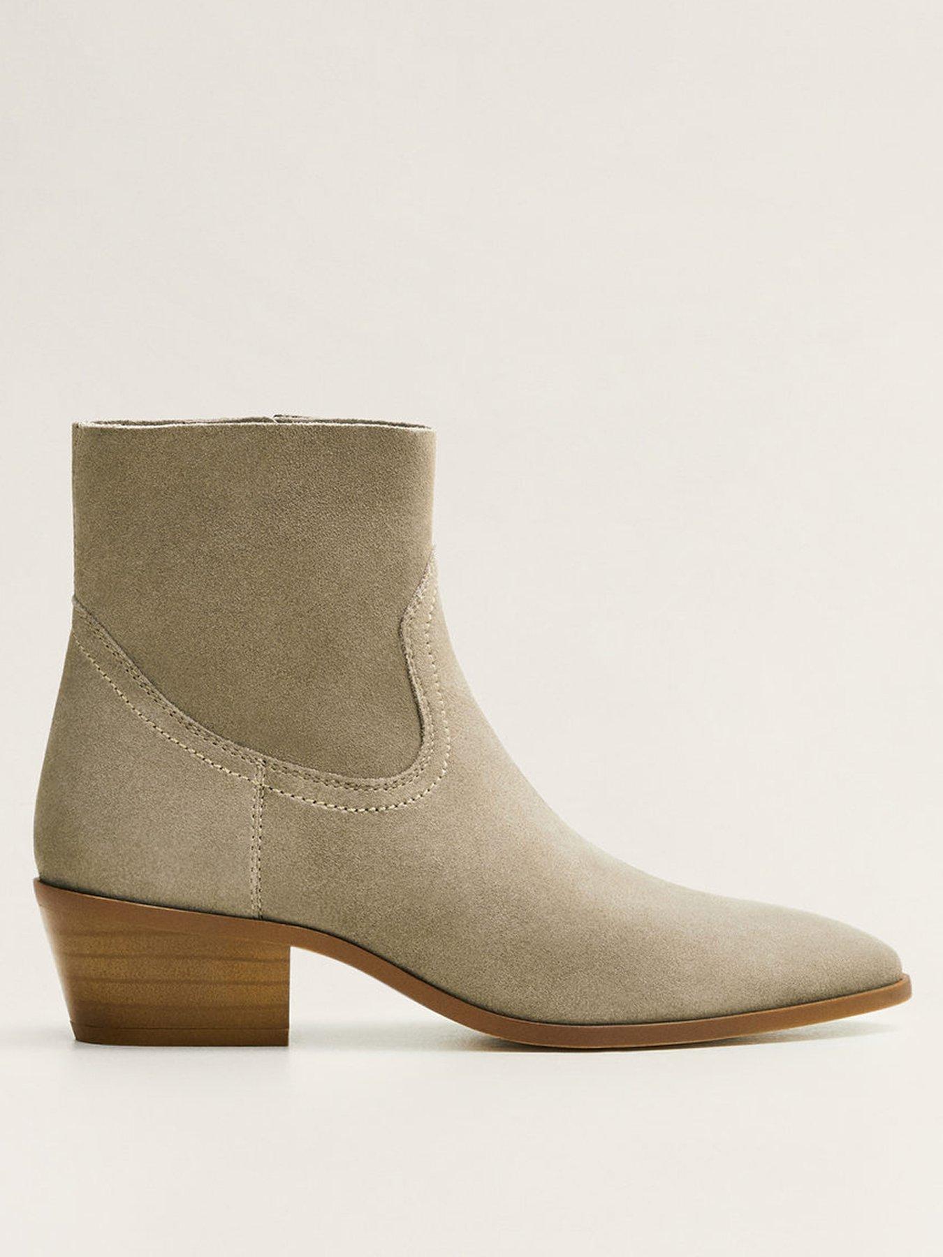 mango western ankle boots