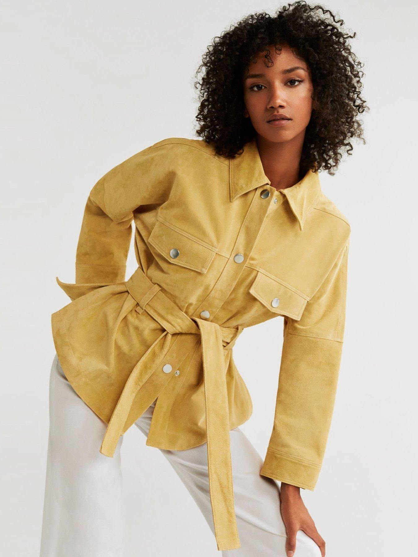 mango suede coat