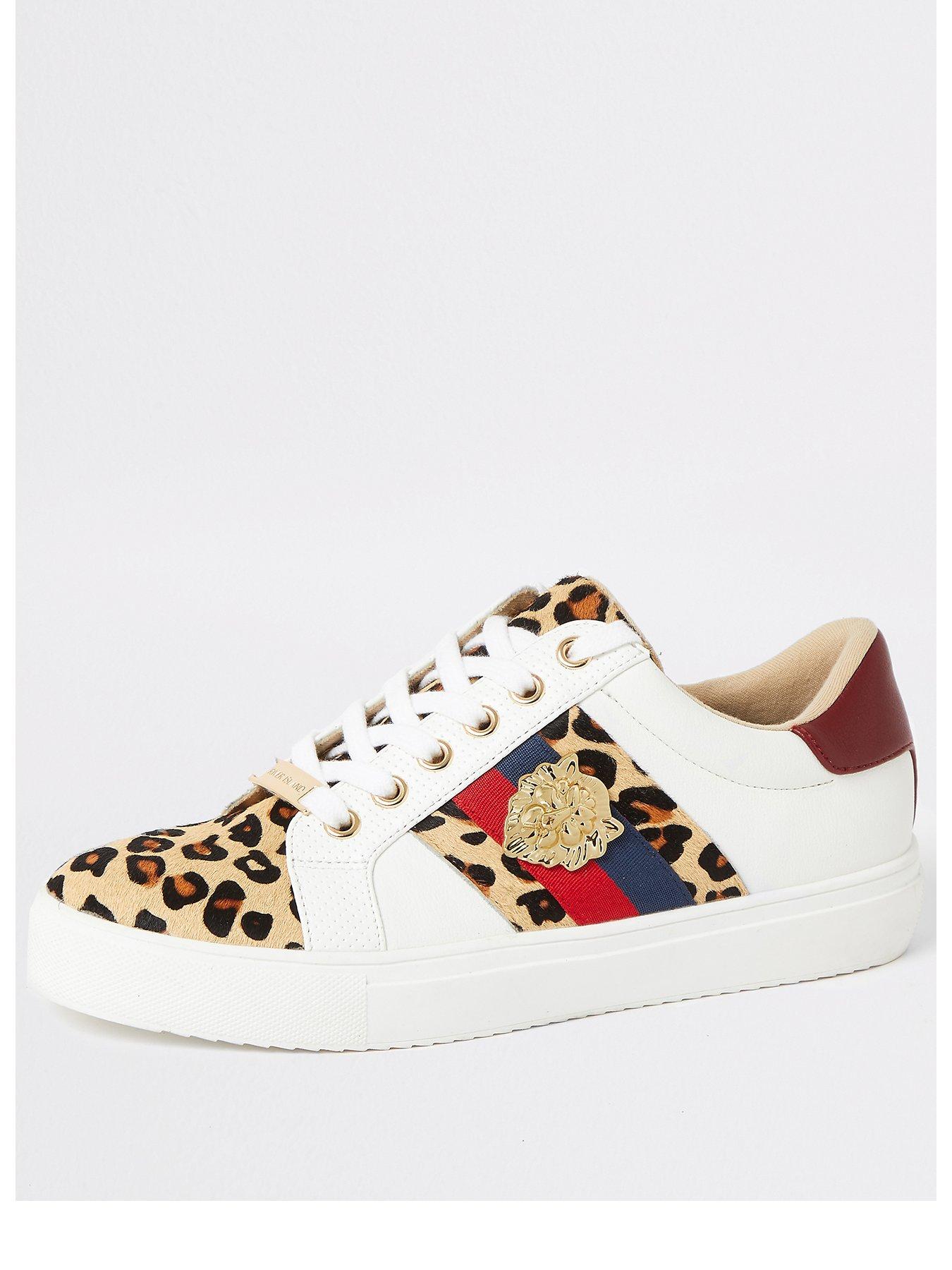 river island animal print trainers