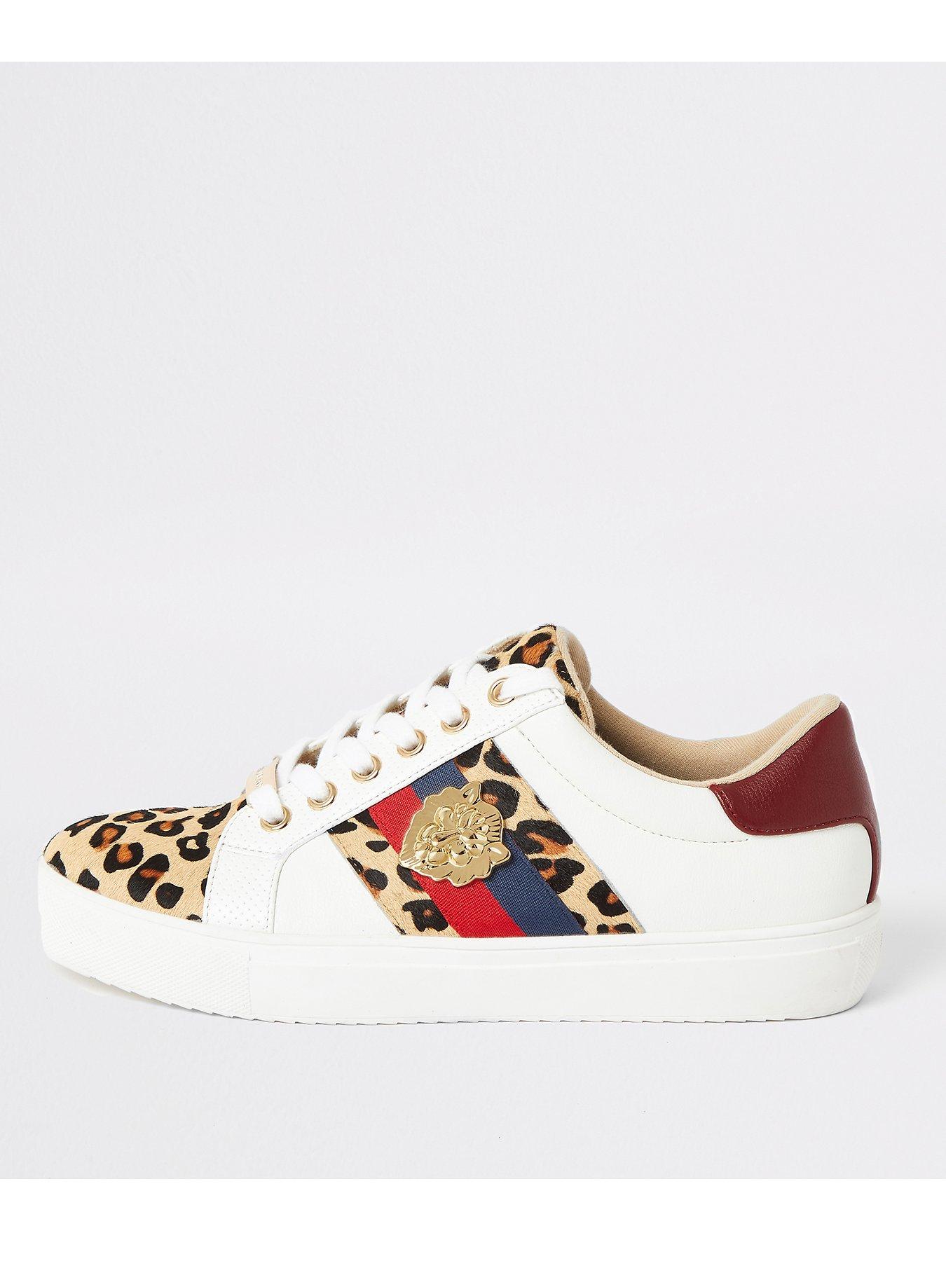 river island leopard trainers