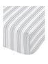  image of bianca-fine-linens-bianca-grey-stripe-fitted-sheet