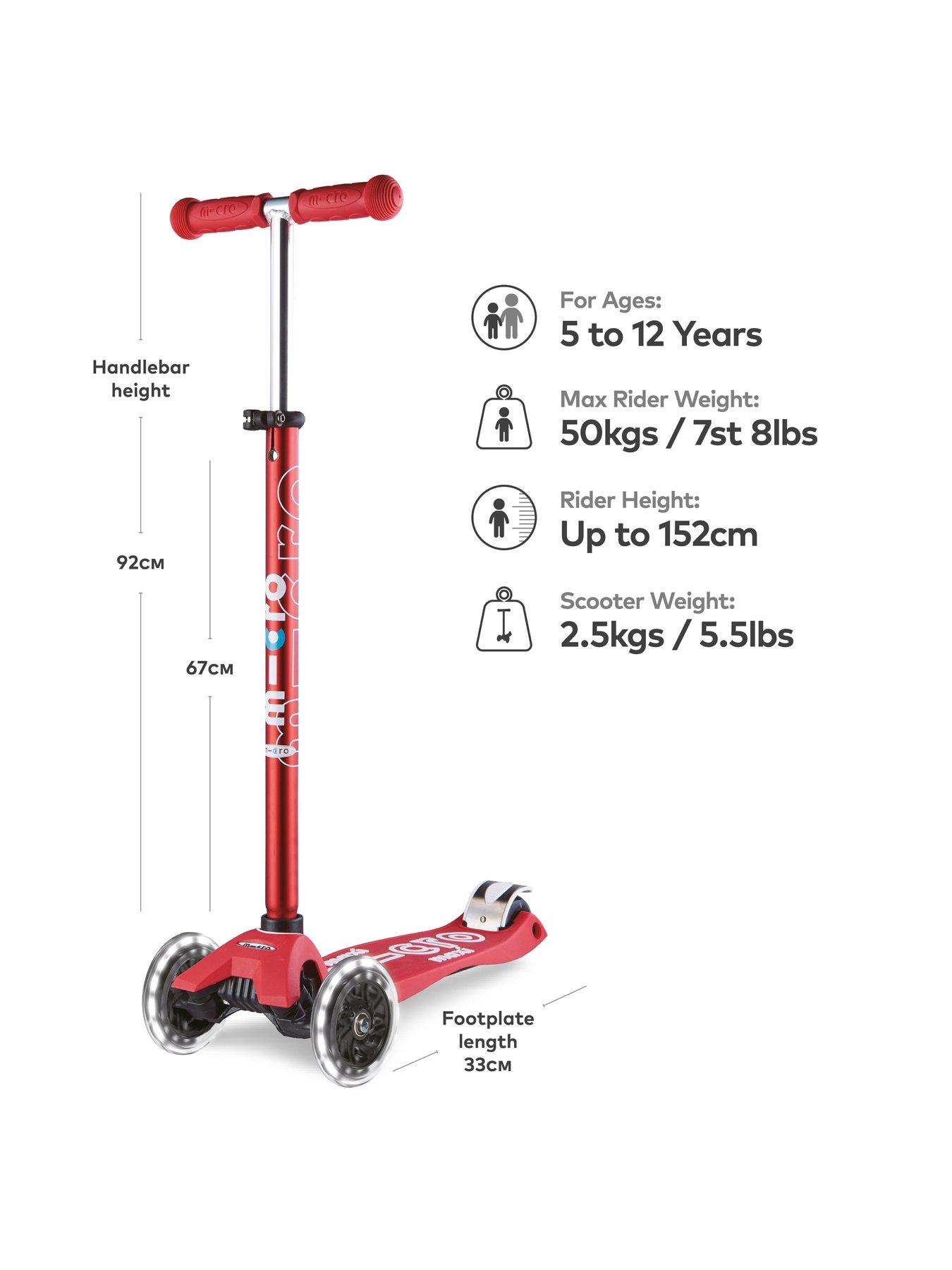  image of micro-scooter-maxi-deluxe-led-red-scooter