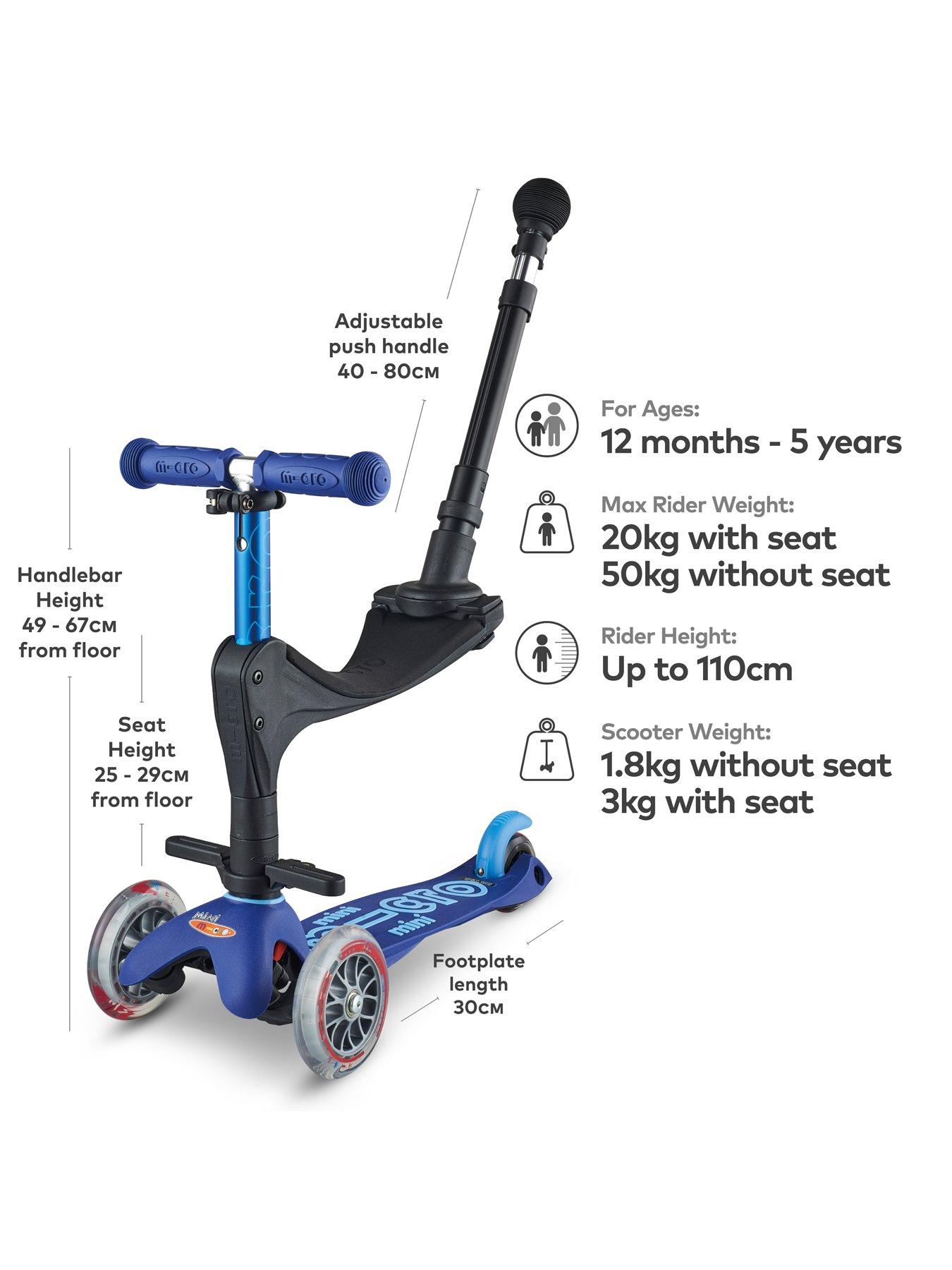 mini micro scooter blue