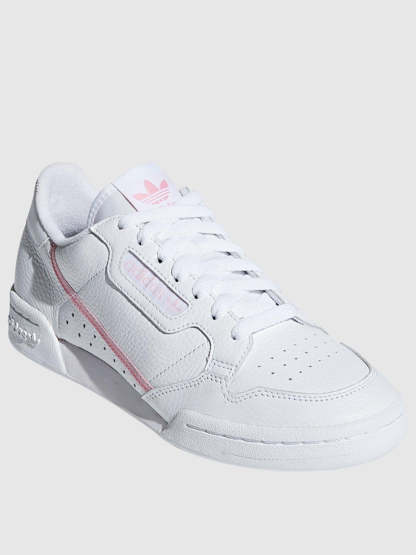 adidas continental white pink