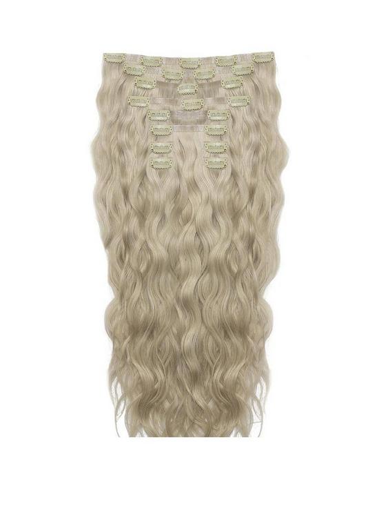front image of beauty-works-double-hair-set-beach-wave-22-inch-100-remy-hair