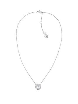 Tommy Hilfiger Tommy Hilfiger Classic Silver Plated Cubic Zirconia Pendant  ... Picture