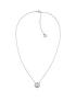  image of tommy-hilfiger-classic-silver-plated-cubic-zirconia-pendant-ladies-necklace