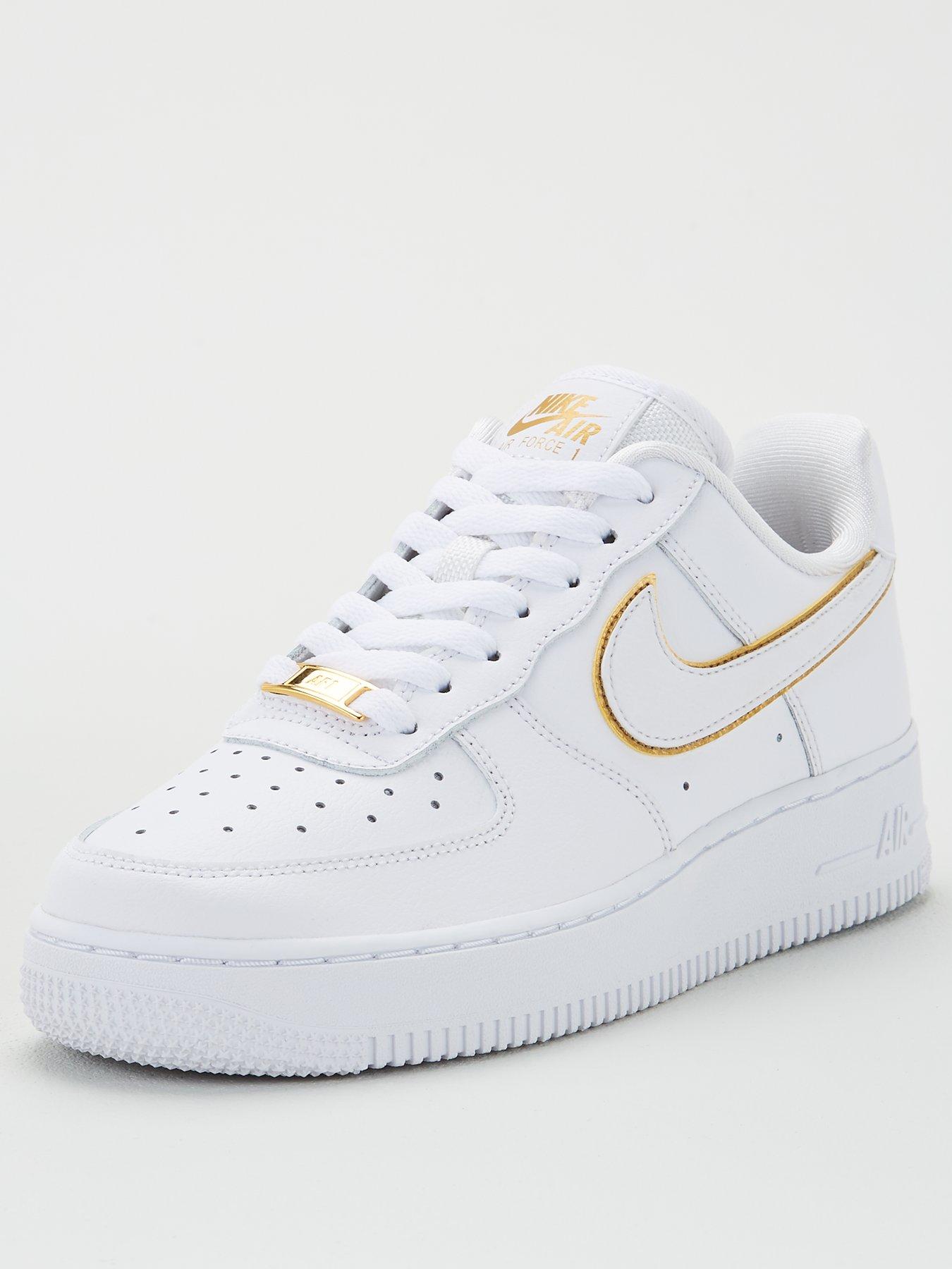 air force ones gold outline