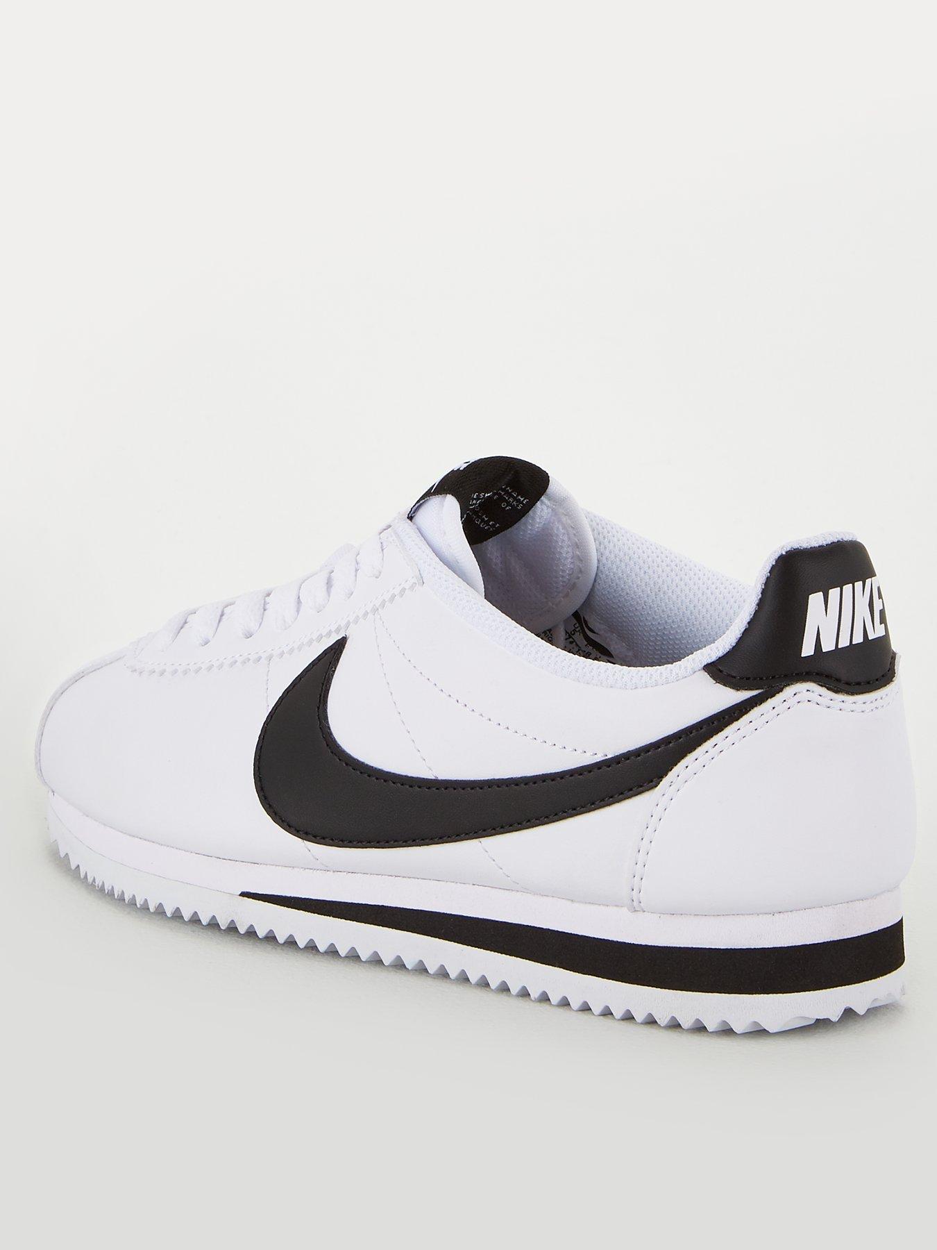 white cortez trainers
