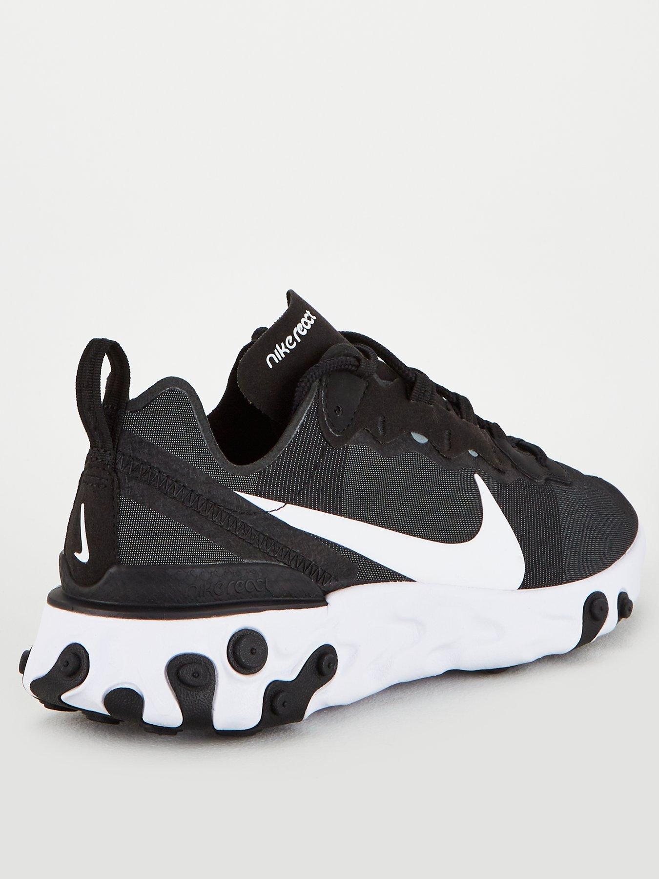 Nike React Element 55 Black White Littlewoods Com