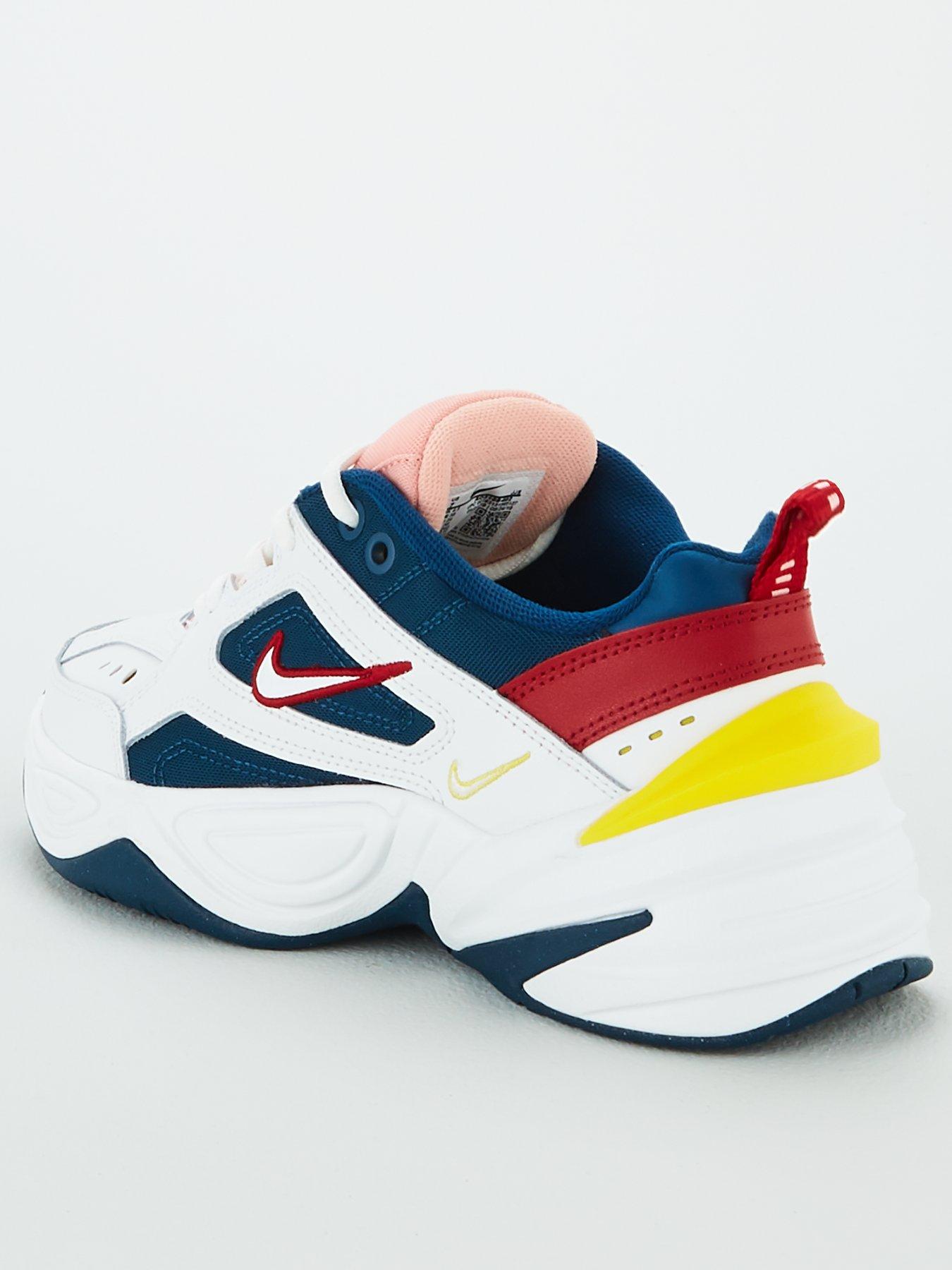 nike m2k tekno blue yellow