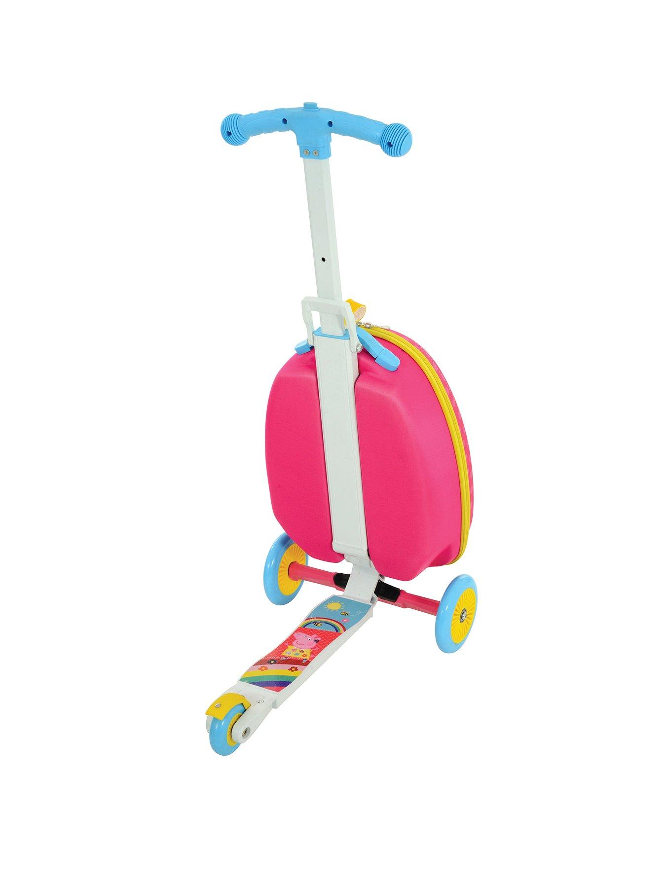 peppa pig scooter suitcase
