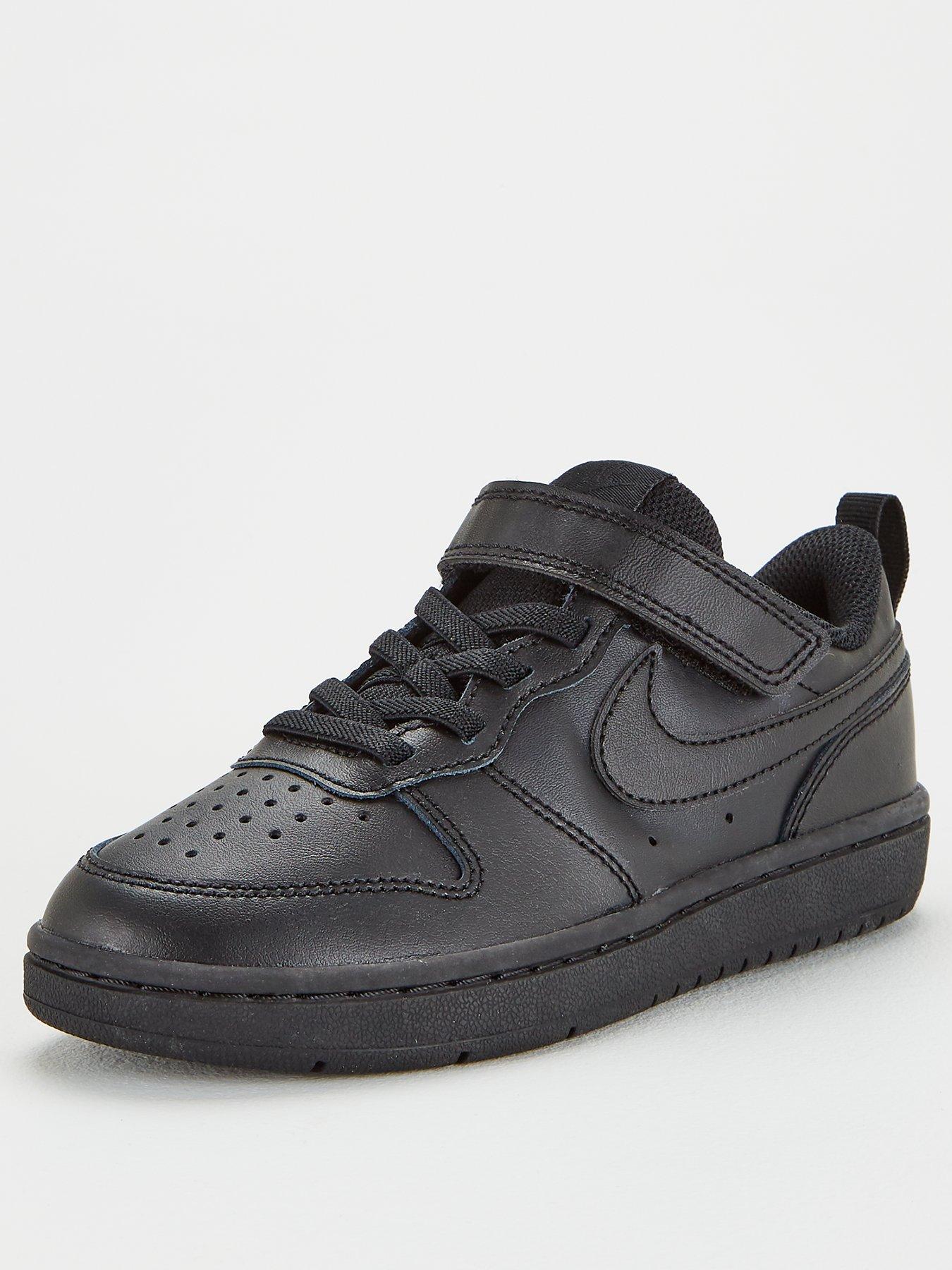 Nike Court Borough Low 2 Childrens Trainers - Black | littlewoods.com