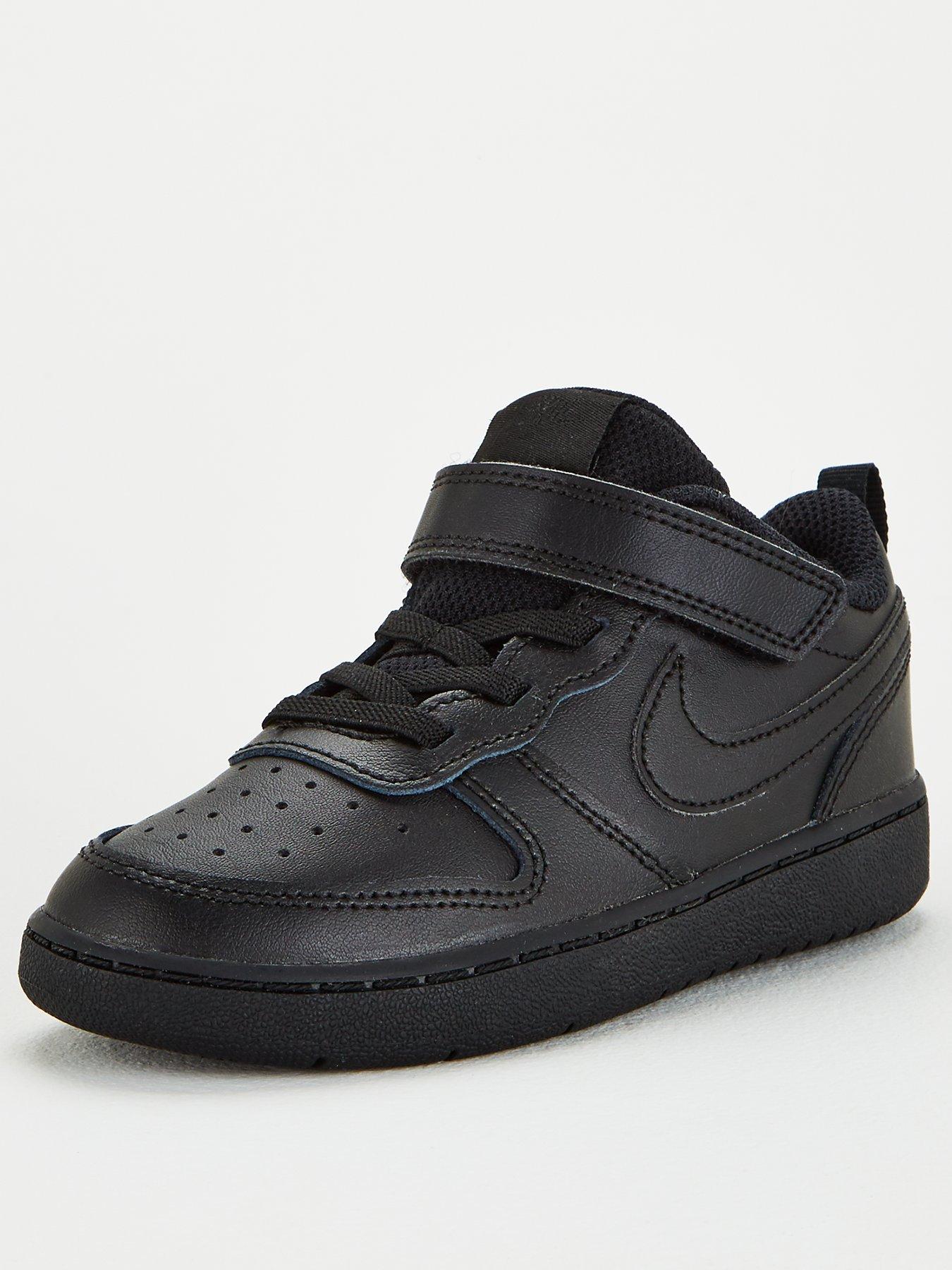 Black nike 2025 court trainers