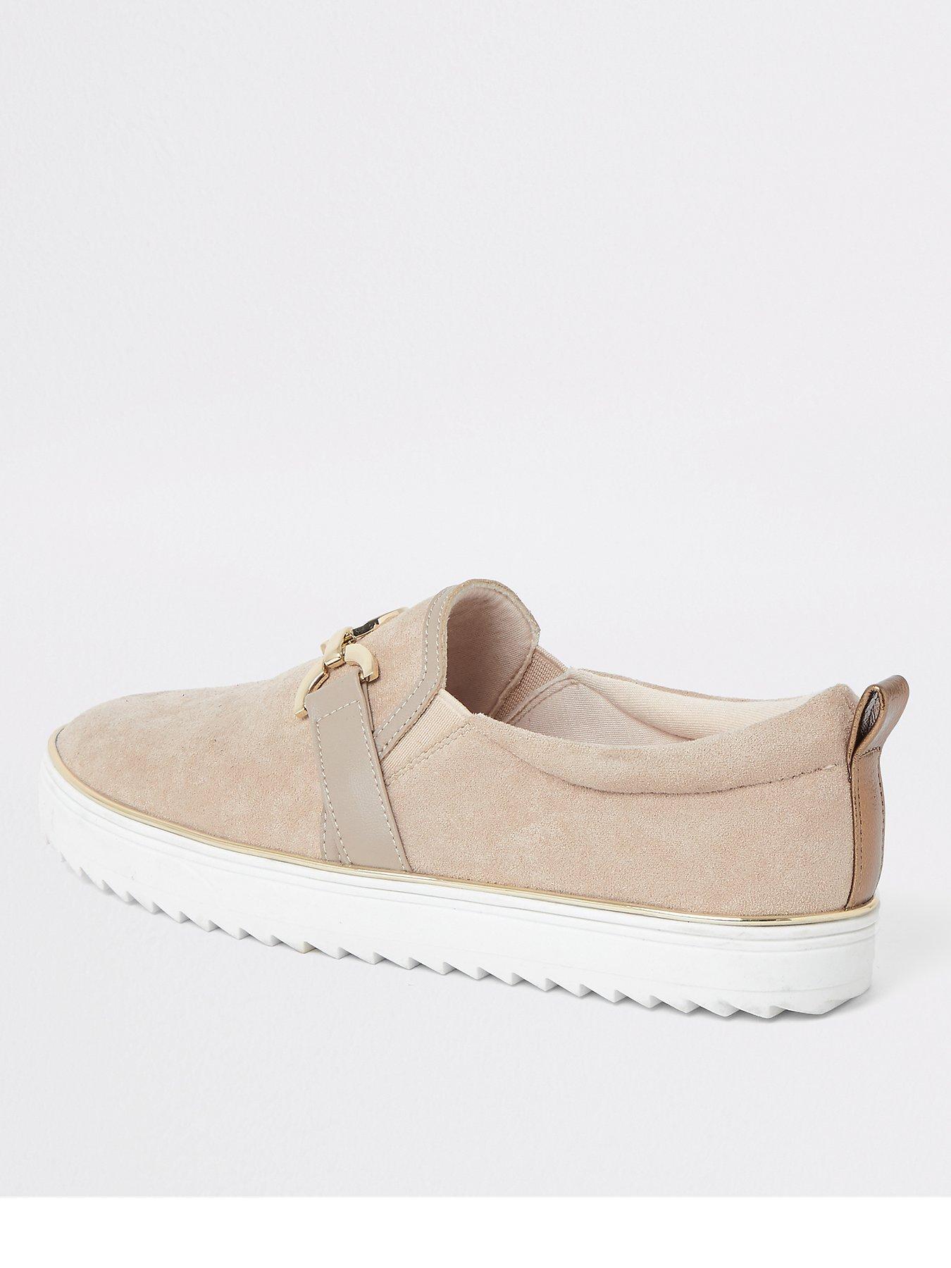 river island slip on trainers