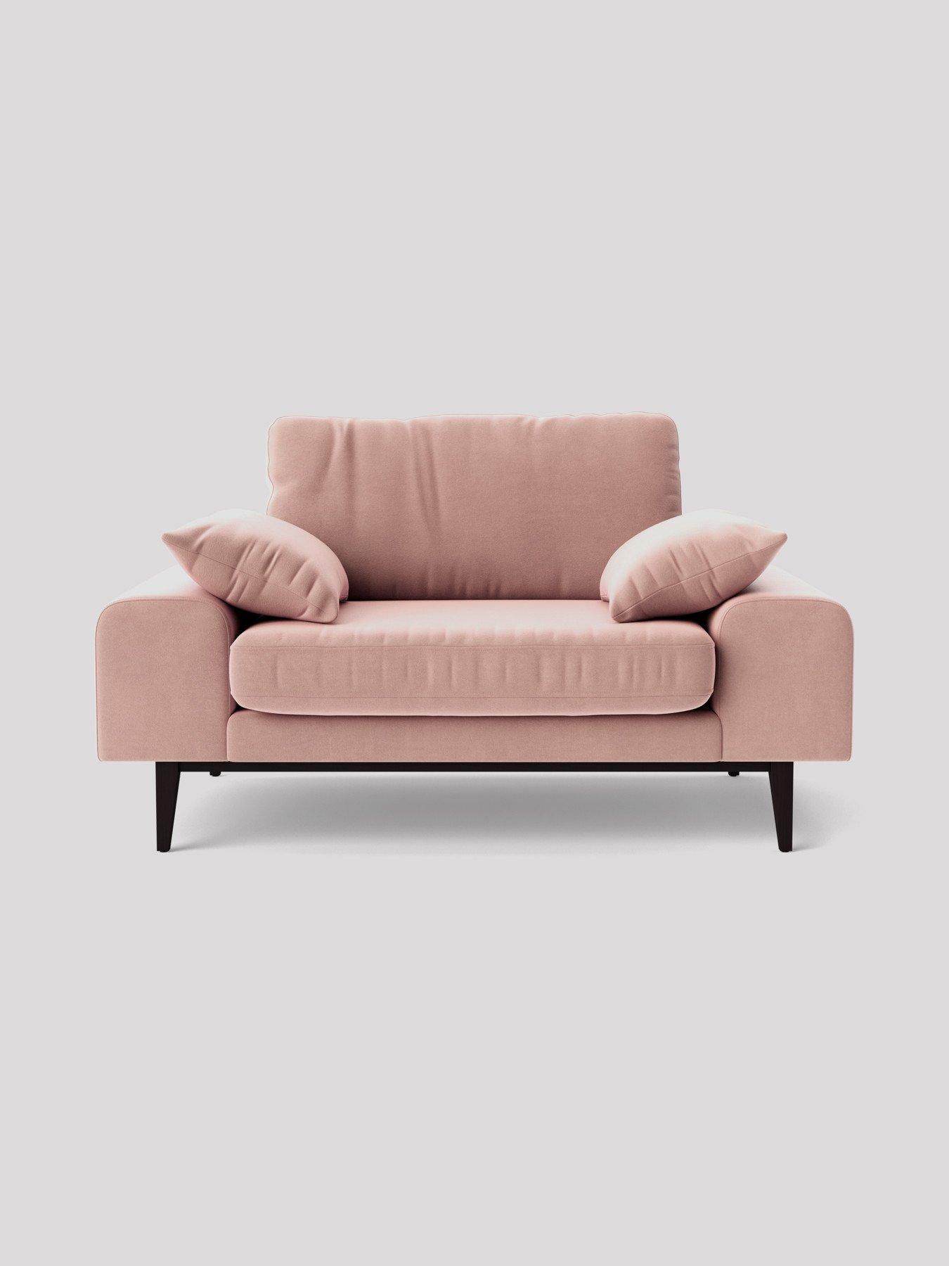 pink cuddler chair