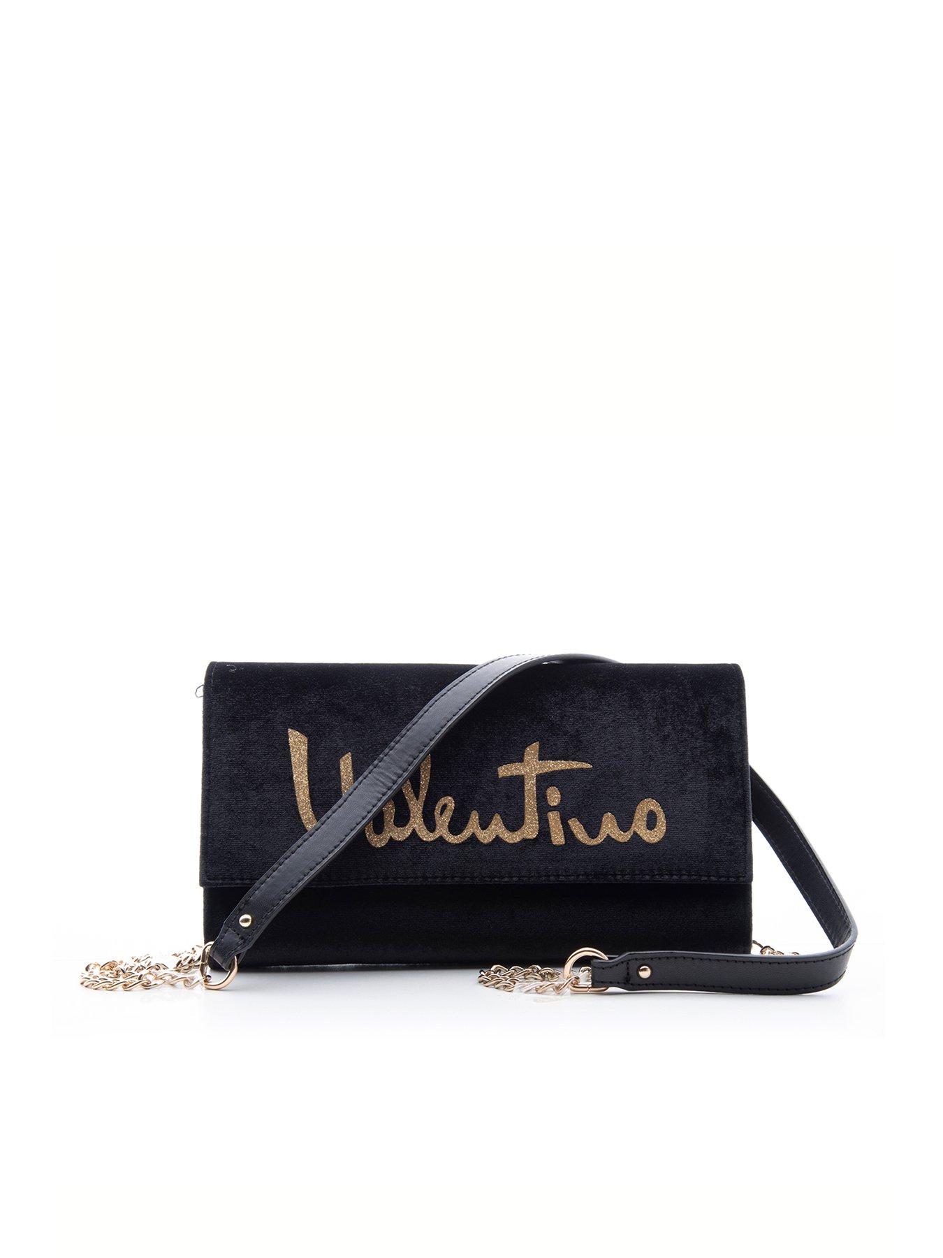 valentino black clutch bag