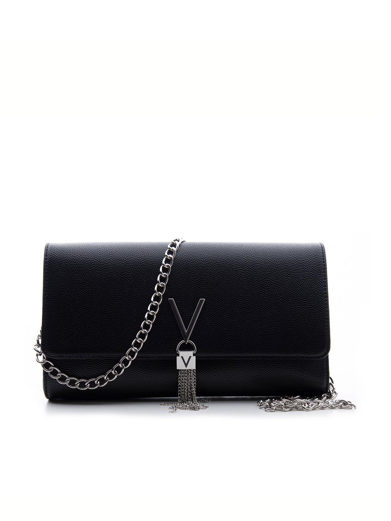 valentino clutch bag silver