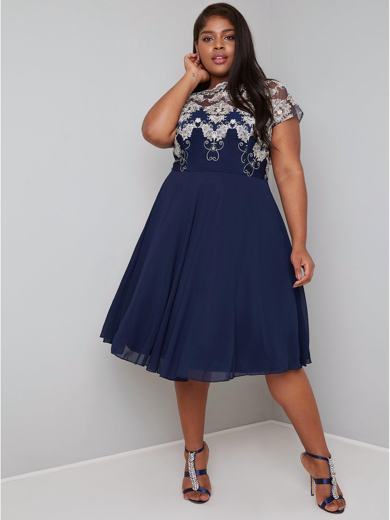 littlewoods navy dress