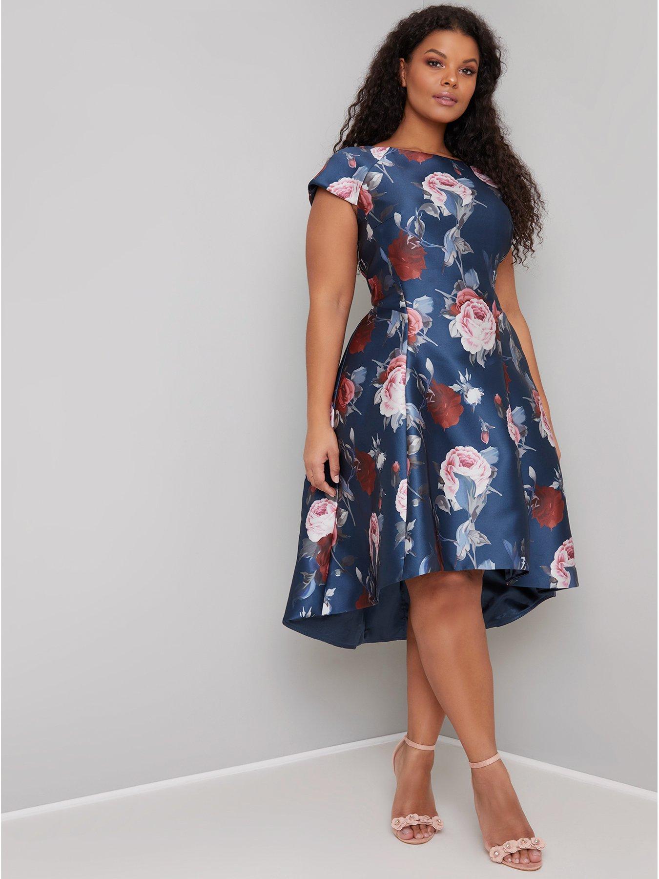 chi chi curve navy dress