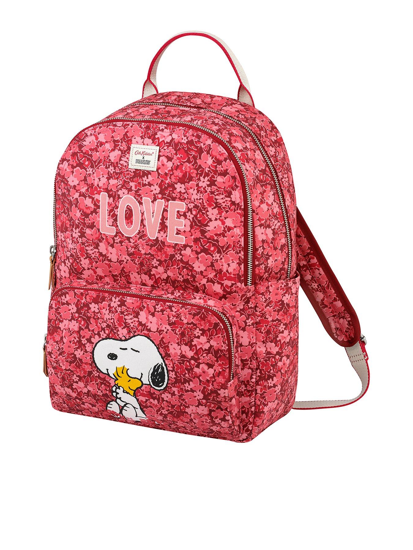 Cath Kidston Snoopy Love Paper Ditsy Backpack Pink Littlewoods Com