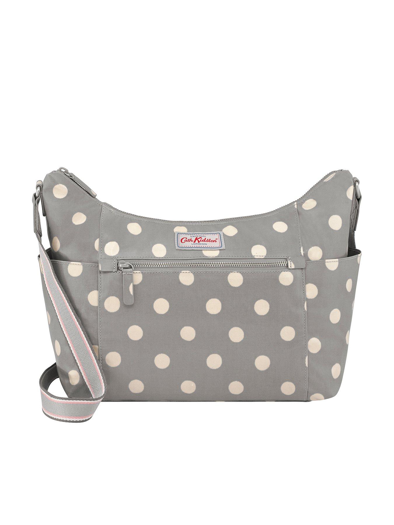 cath kidston grey spot bag