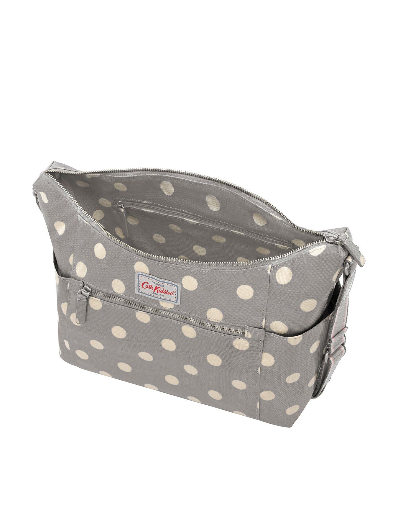 cath kidston button spot curve shoulder bag