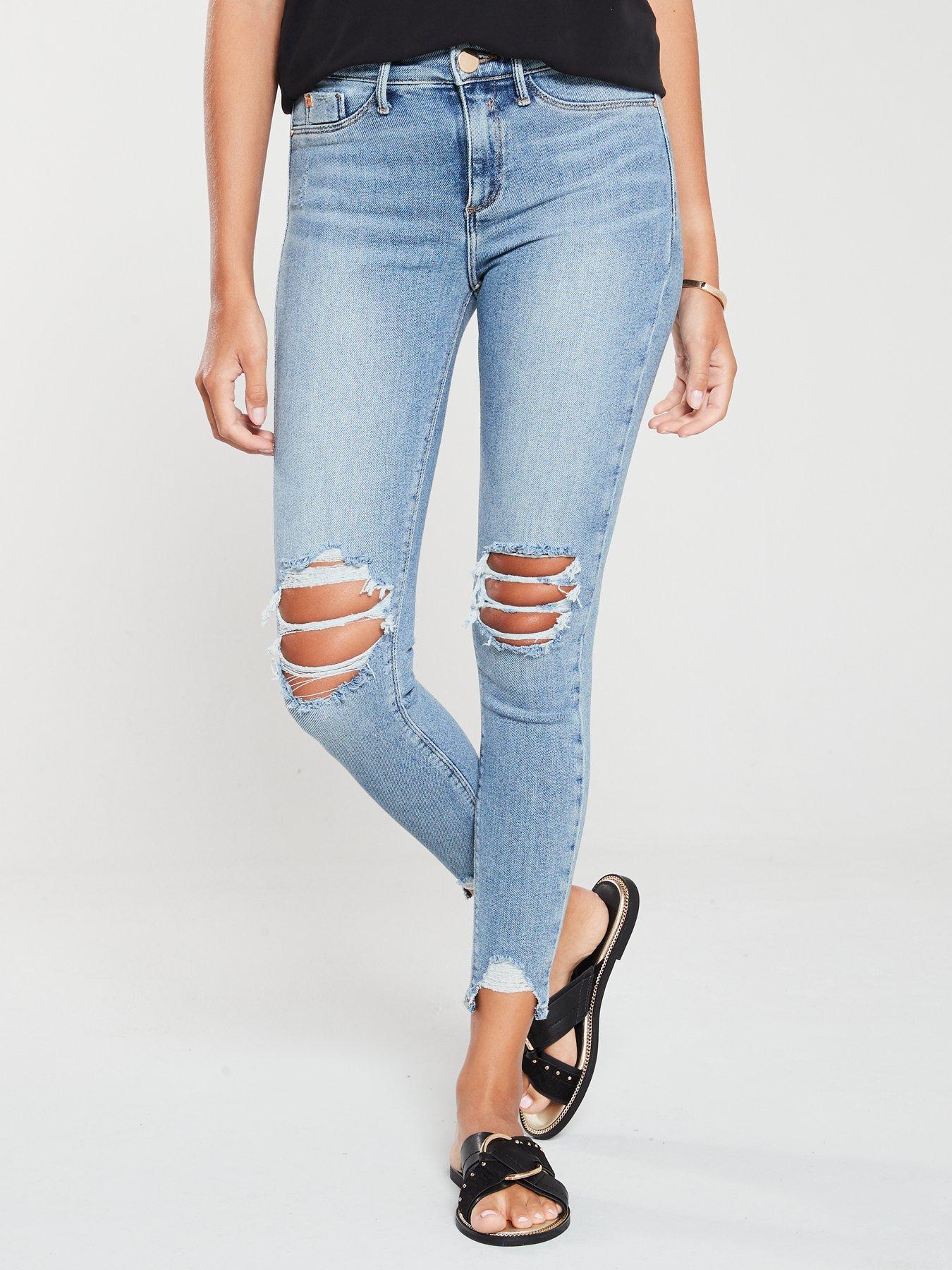 river island molly ripped jeans