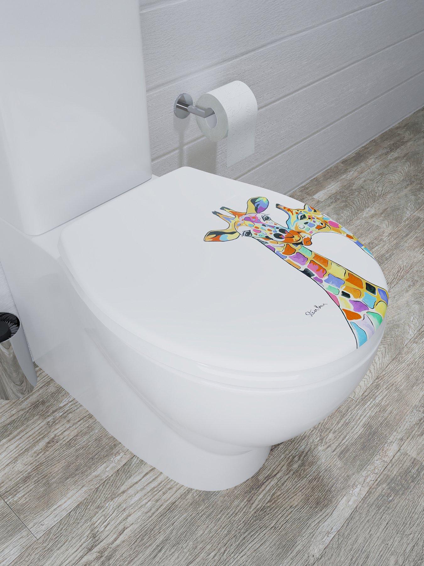 Image 1 of 7 of Croydex Steven Brown Toilet Seat - Francie &amp; Josie