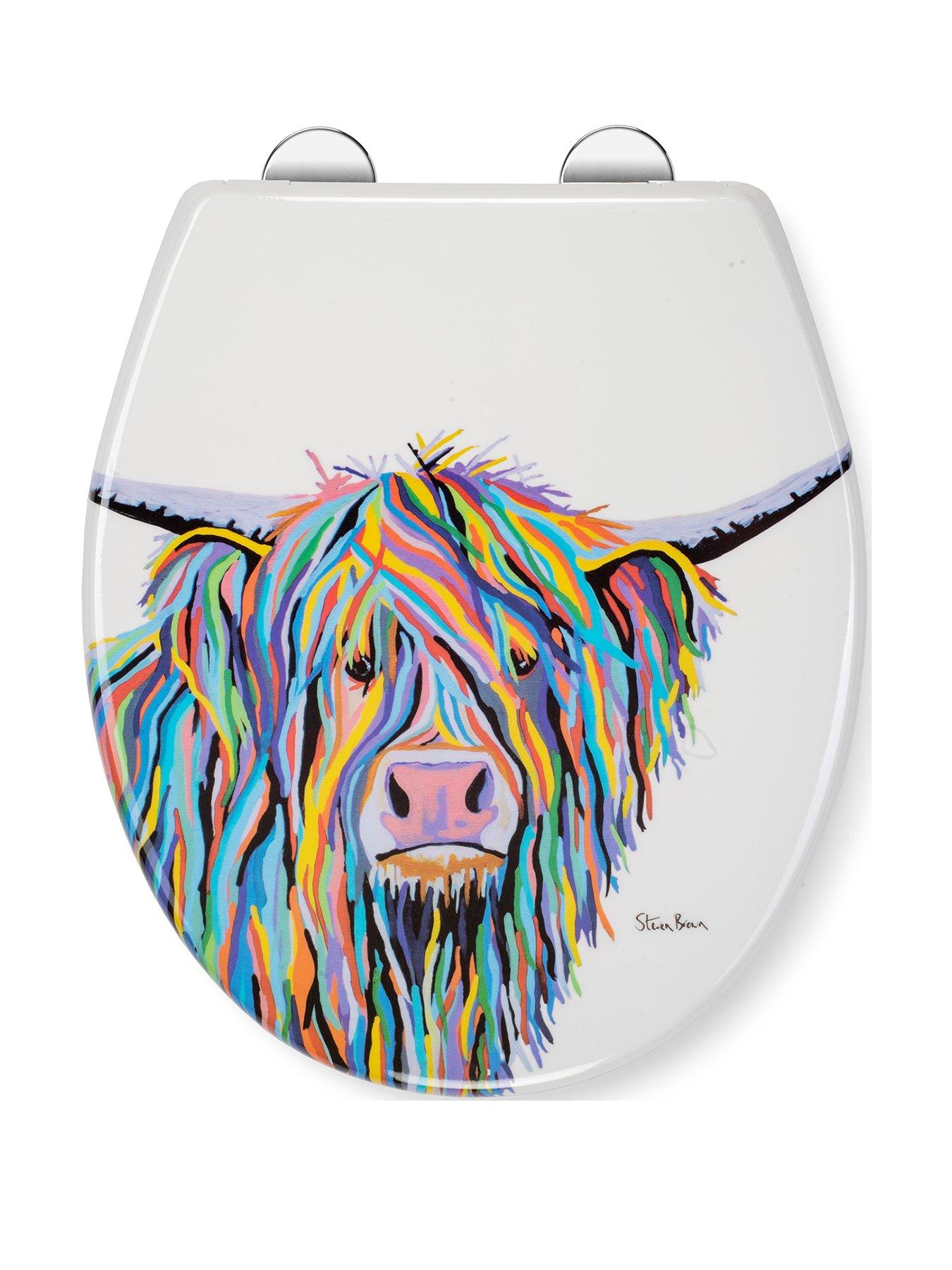 Image 1 of 6 of Croydex Steven Brown Angus McMoo Toilet Seat