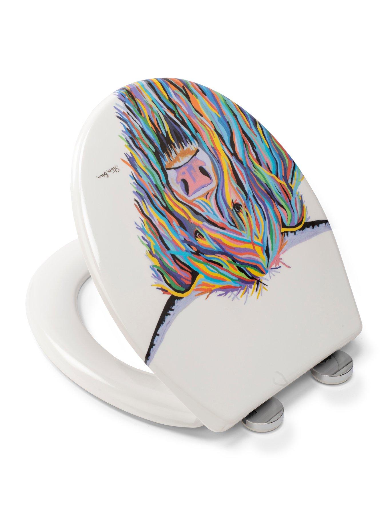 Image 4 of 6 of Croydex Steven Brown Angus McMoo Toilet Seat