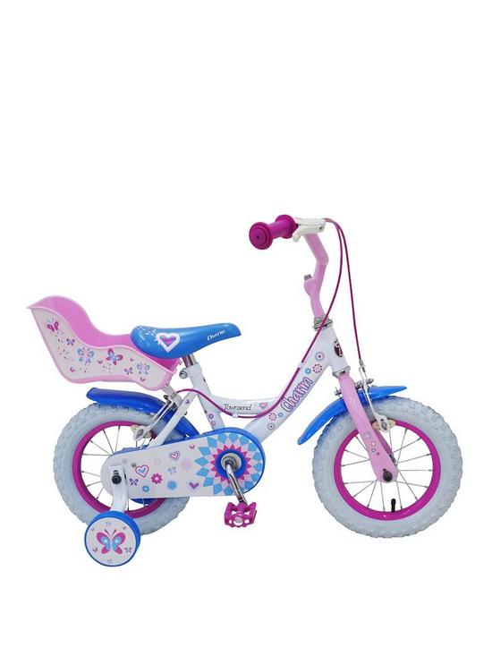 front image of townsend-charm-12inch-bike-with-doll-carrier