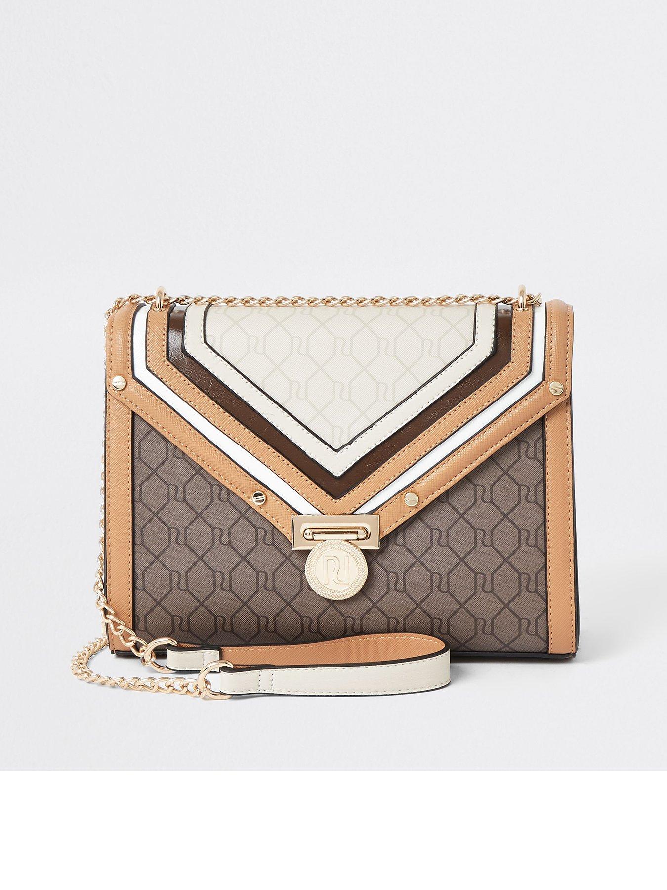 river island tan cross body bag
