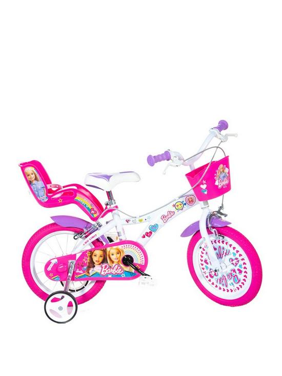 front image of barbie-14-inch-bike