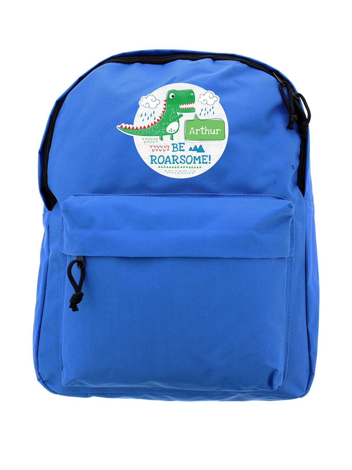 personalised dinosaur rucksack