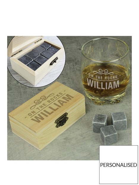 the-personalised-memento-company-personalised-on-the-rocks-whiskey-stones-and-glass-set