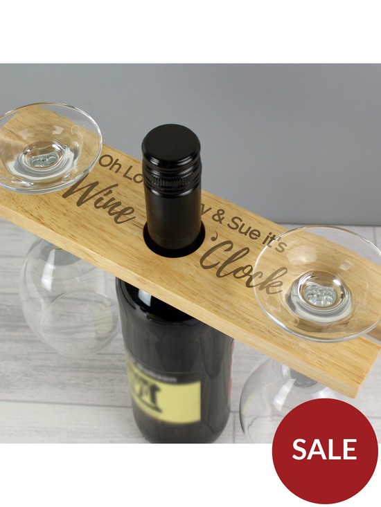 stillFront image of the-personalised-memento-company-personalised-wine-oclock-wine-butler