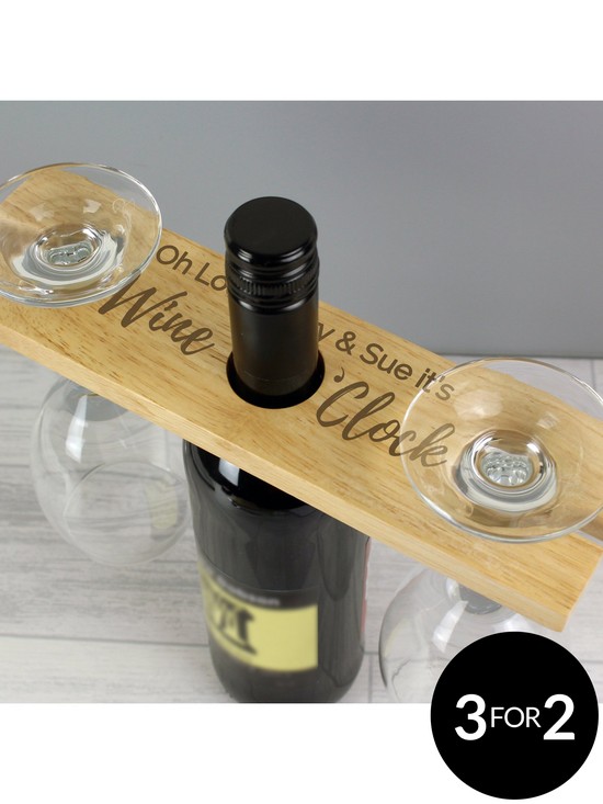 stillFront image of the-personalised-memento-company-personalised-wine-oclock-wine-butler