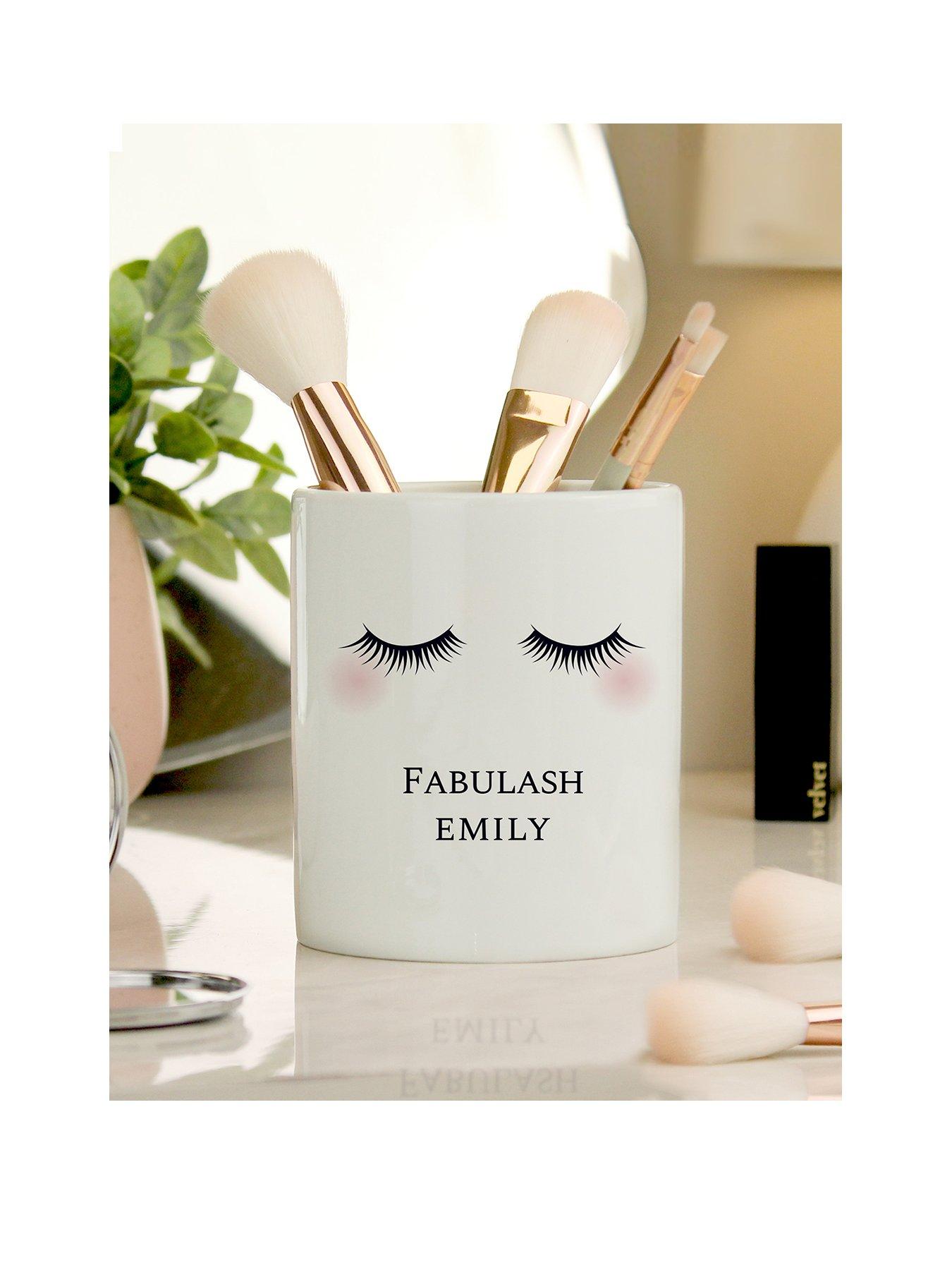 Image 1 of 3 of The Personalised Memento Company Personalised Eyelashes Ceramic Storage Pot