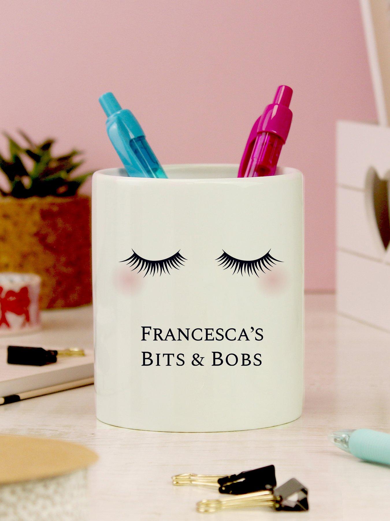 Image 2 of 3 of The Personalised Memento Company Personalised Eyelashes Ceramic Storage Pot