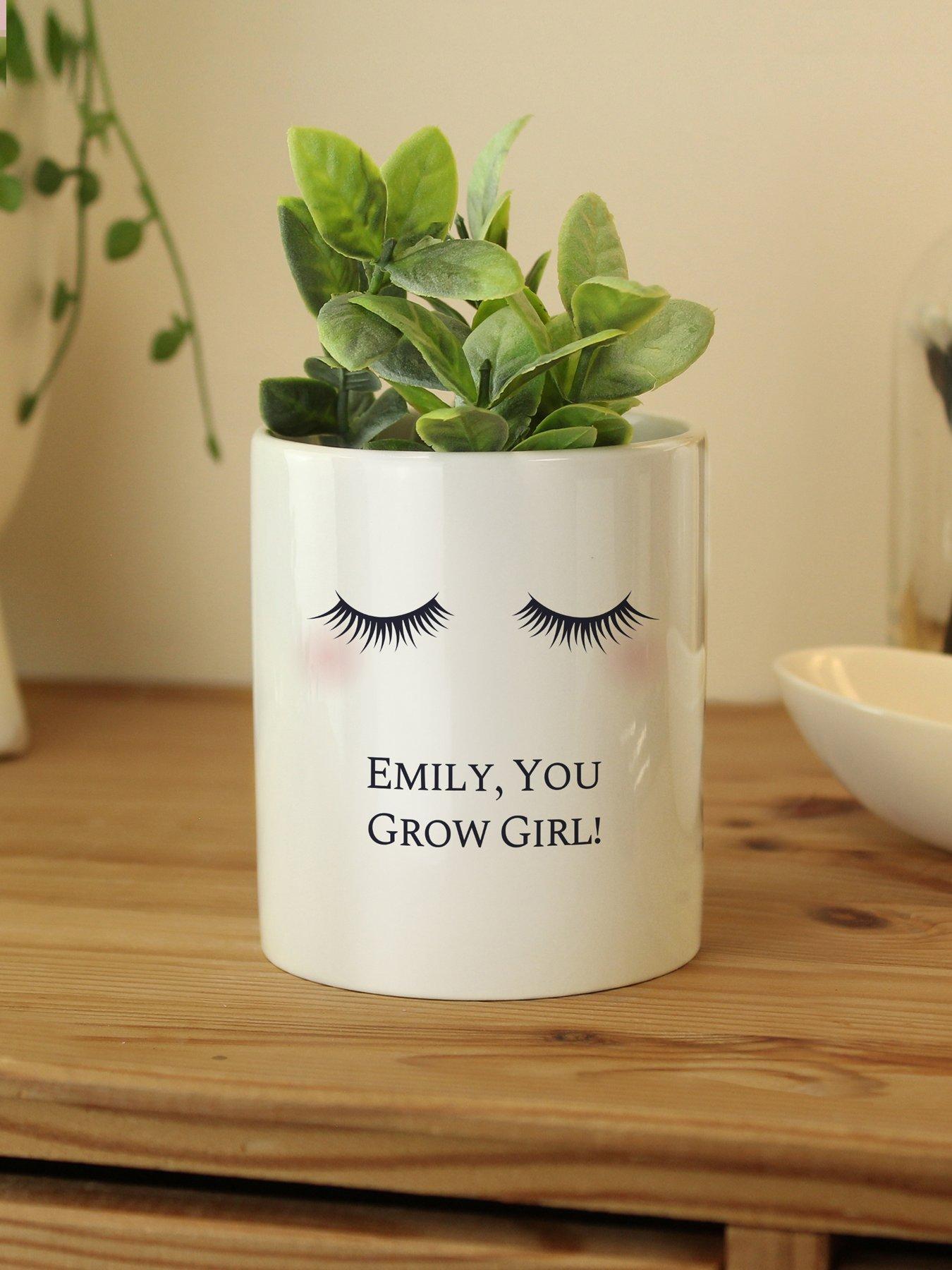 Image 3 of 3 of The Personalised Memento Company Personalised Eyelashes Ceramic Storage Pot